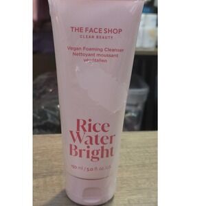 The Face Shop Rice Water Bright Vegan Foaming Cleanser 150ml 5.0 fl oz K-Beauty